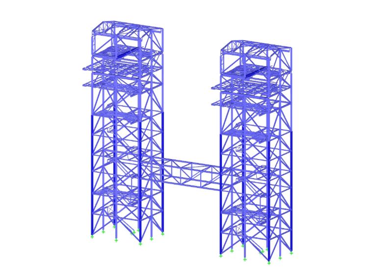 Pole scaffolding